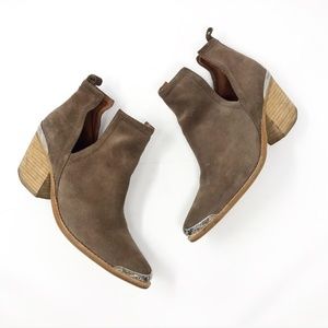 Jeffery Campbell Cromwell Western Suede Ankle Boot